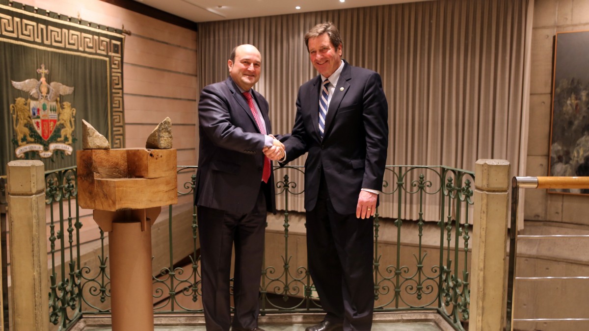 Bilera Andoni Ortuzar eta John Garamendi 