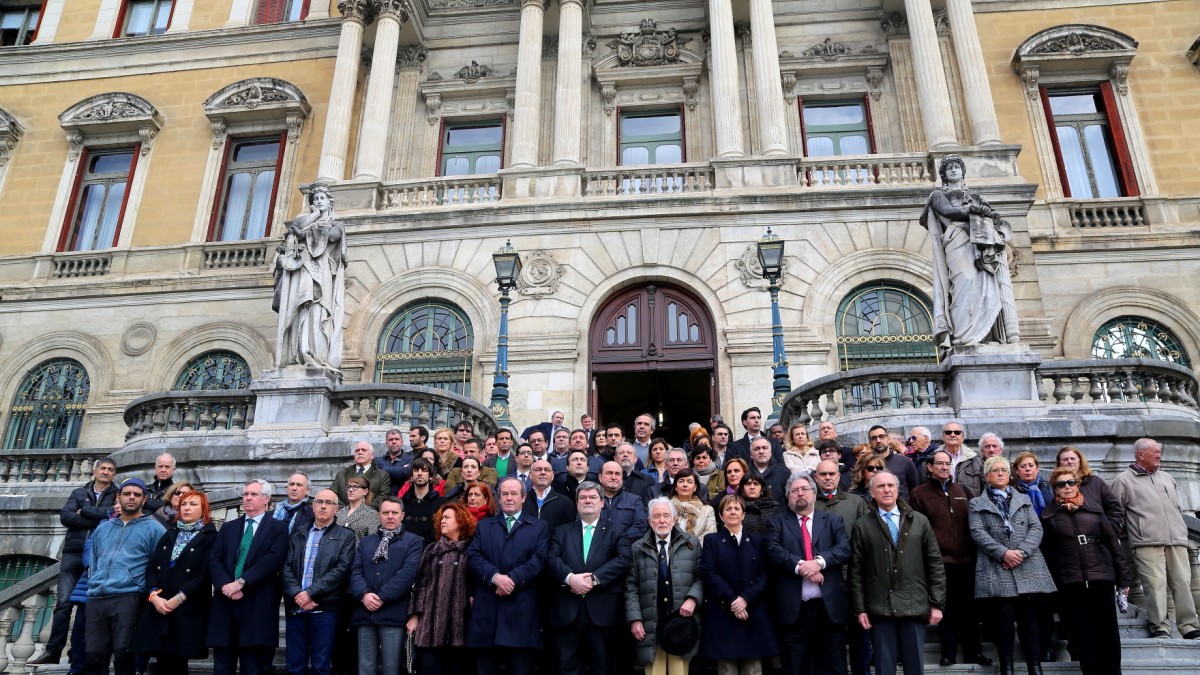 EAJ PNV Bruselako erasoaren aurkako arbuioa adierazteko kontzentrazioan