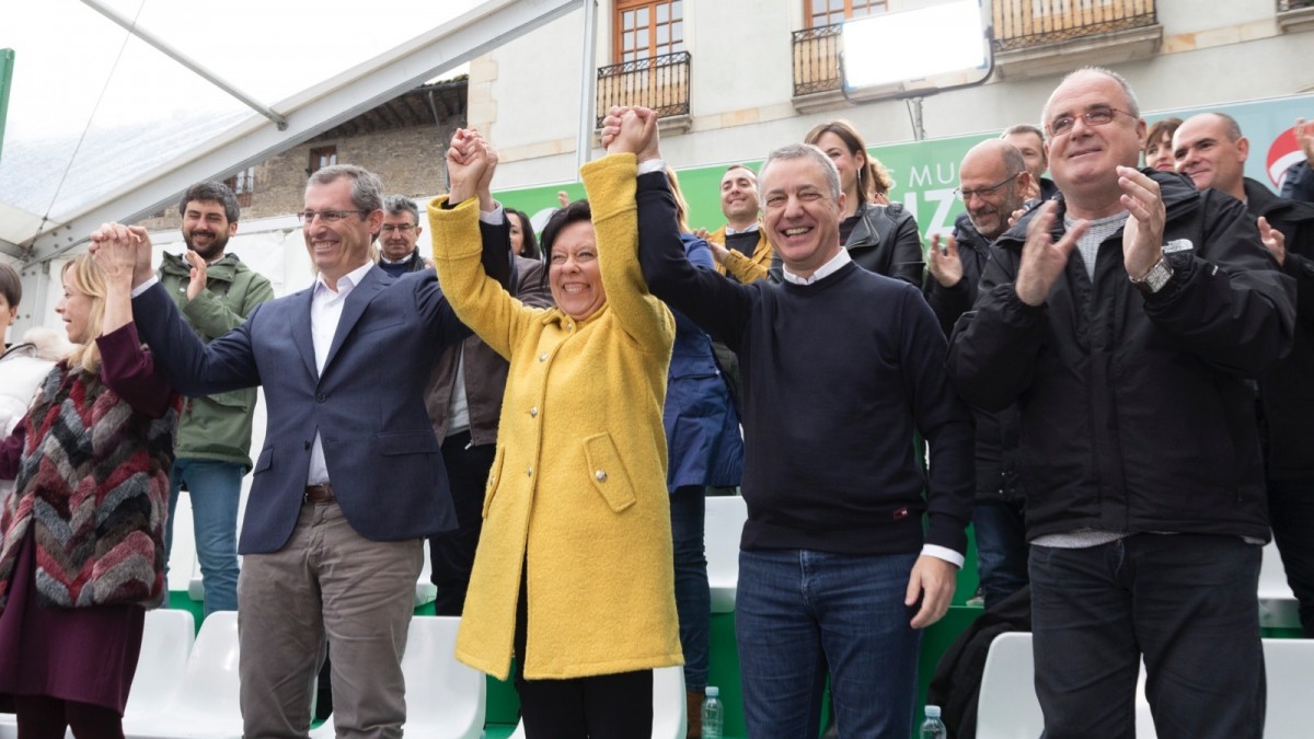 Urkullu pone el compromiso social de EAJ-PNV en el centro de la campaña: 