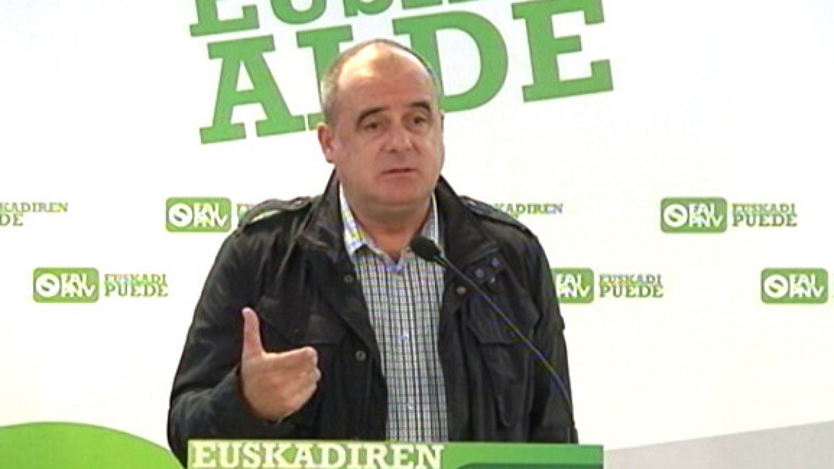 Joseba Egibar el el acto de Hondarribia