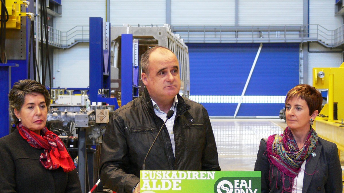 Acto en CAF Beasain: Joseba Egibar