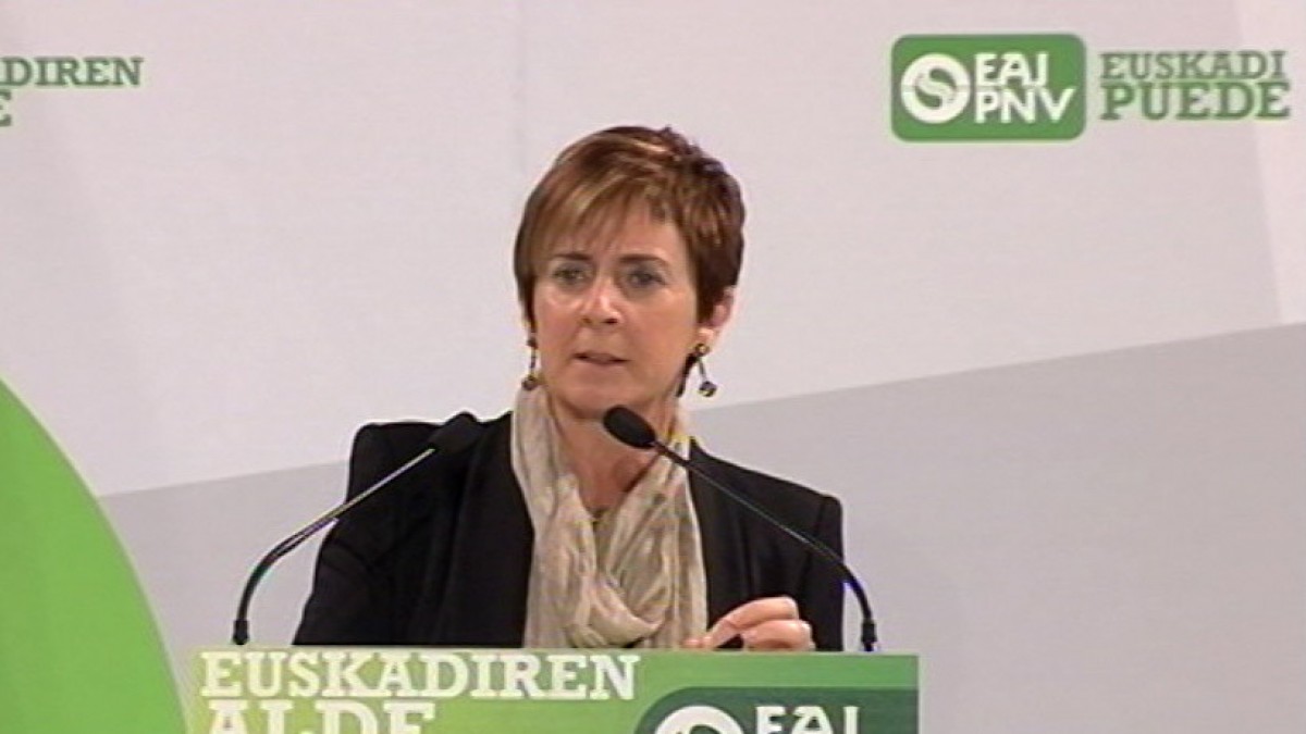 Arantxa Tapia Eibarreko mitinean