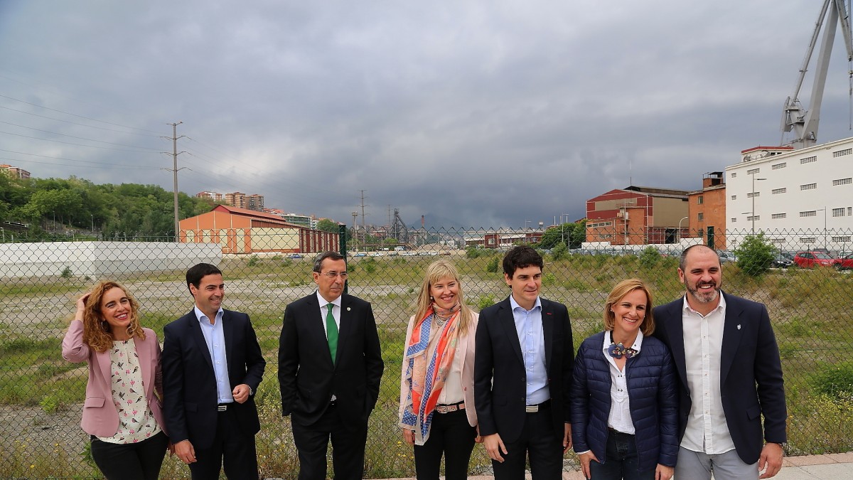Unai Rementeria en Sestao. Industria