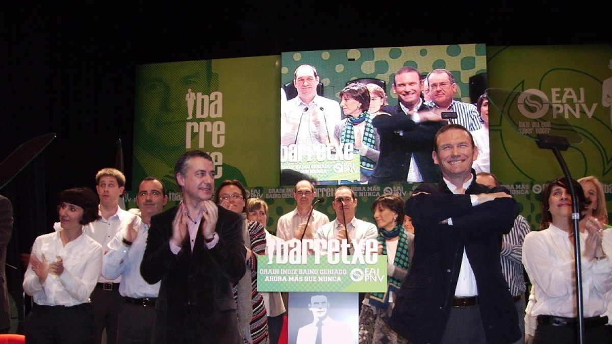 Urkullu en el acto de Donostia