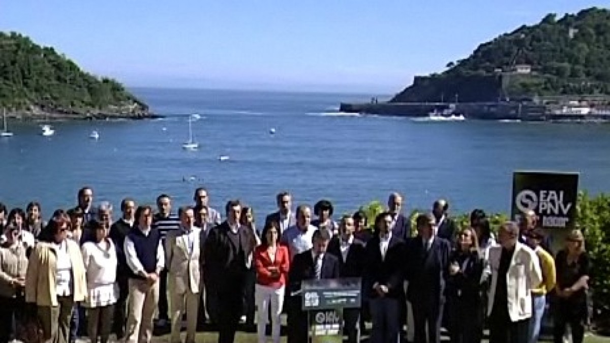 Presentación de la candidatura de EAJ-PNV. Palacio Miramar. Donostia