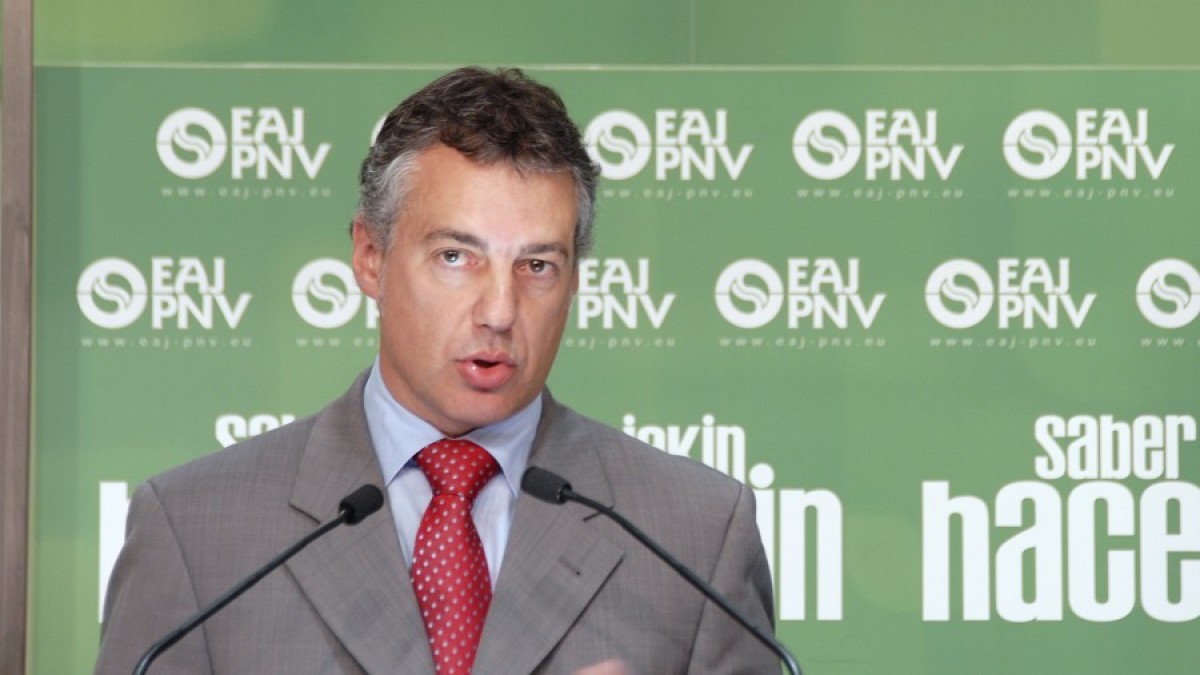 Iñigo Urkullu Prentsaurrekoan