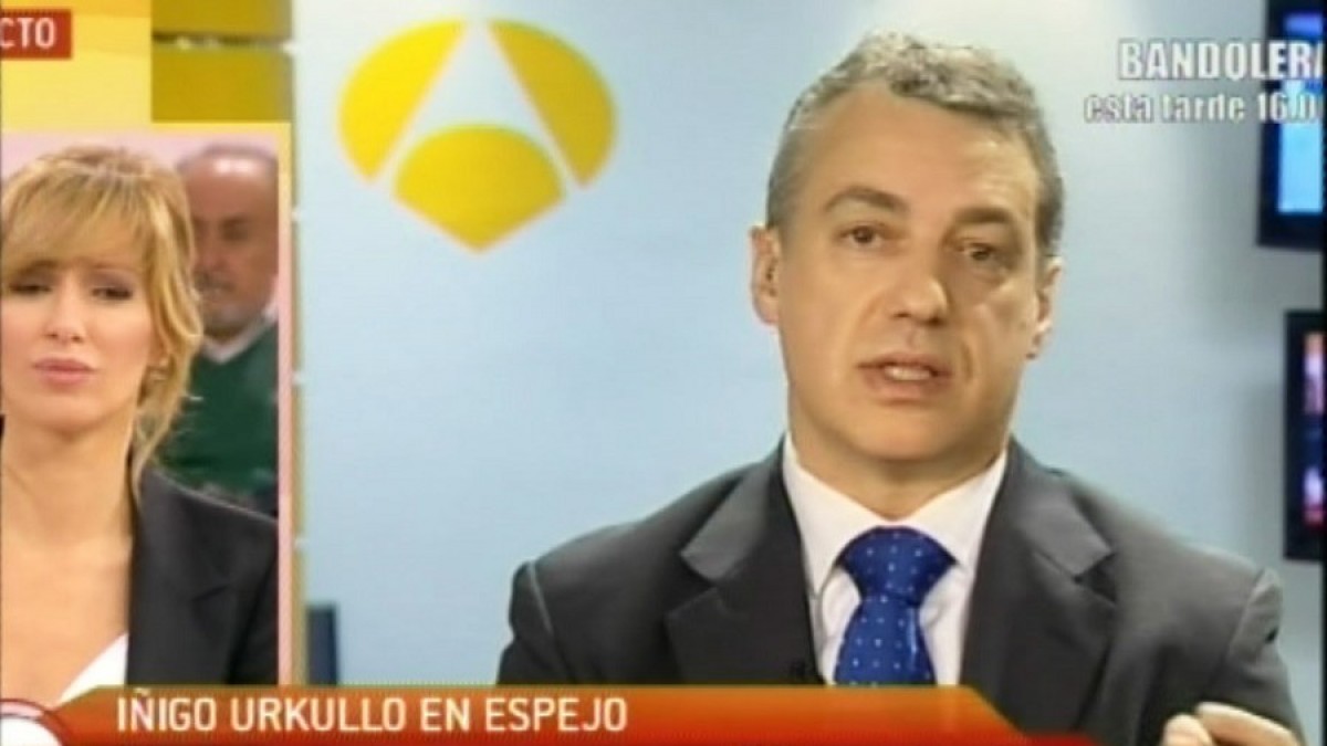 Iñigo Urkullu, Antena 3ko 