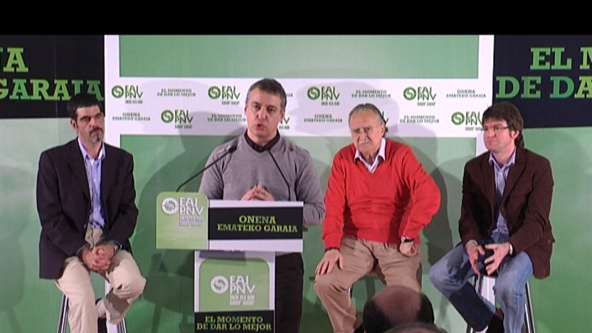 Iñigo Urkullu, Bilboko, Donostiako eta Gasteizko alkatetzarako hautagaien aurkezpen ekitaldian
