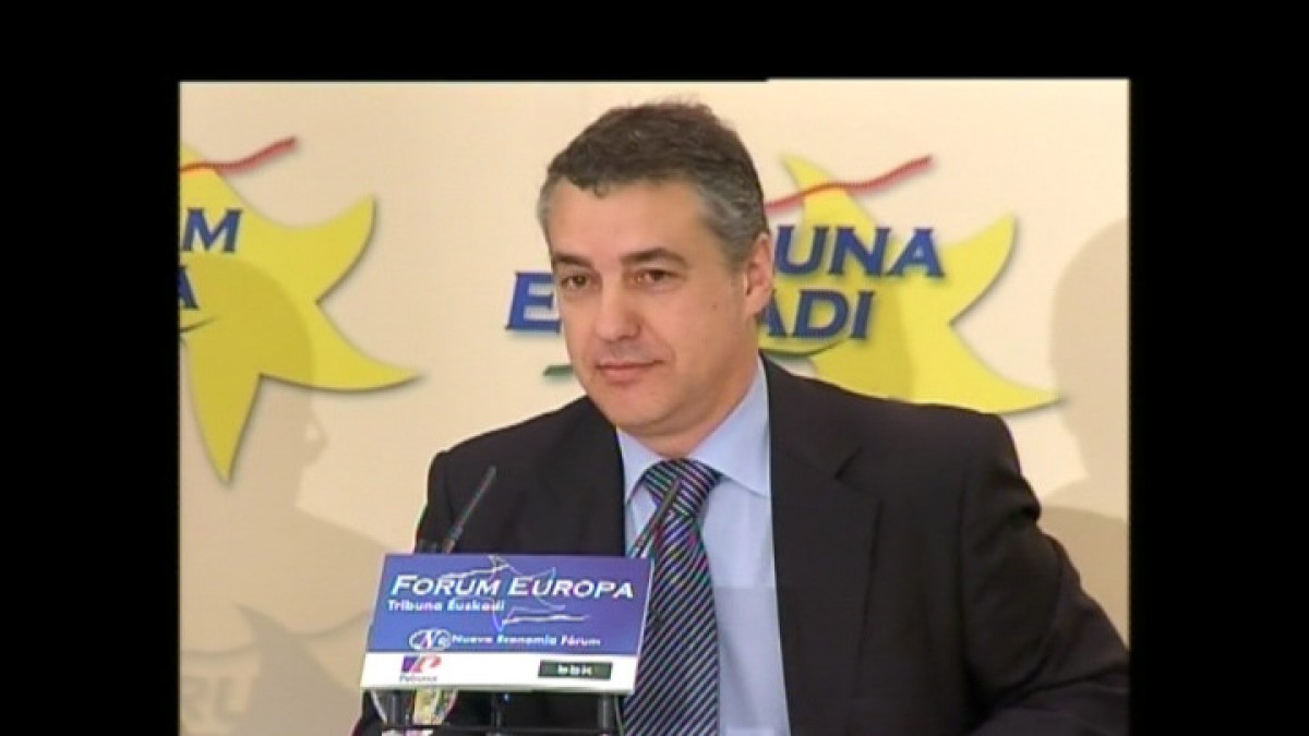 Intervención de Iñigo Urkullu en Nueva Economía Forum