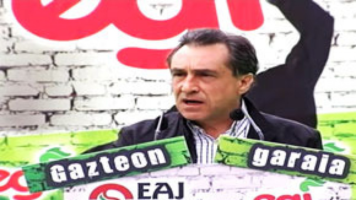 Acto con los Jóvenes en Gasteiz. Xabier Agirre