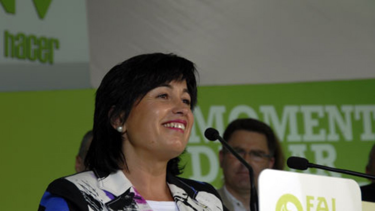 Ana Madariaga Getxoko mitinean