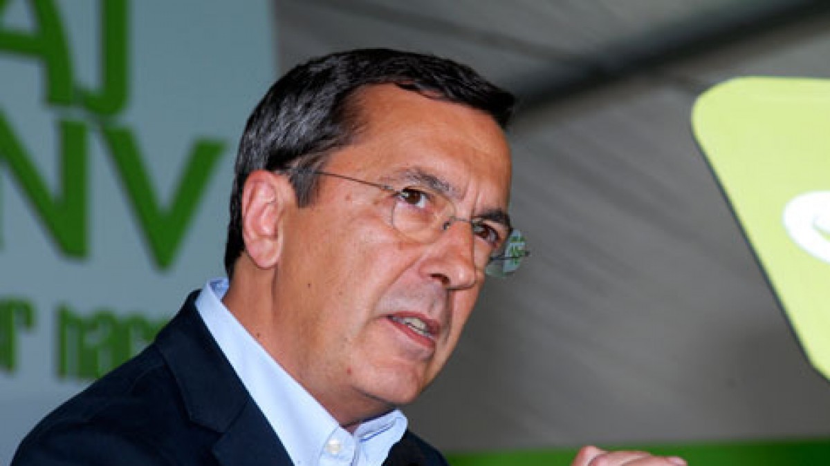 José Luis Bilbao en el mitin de Getxo