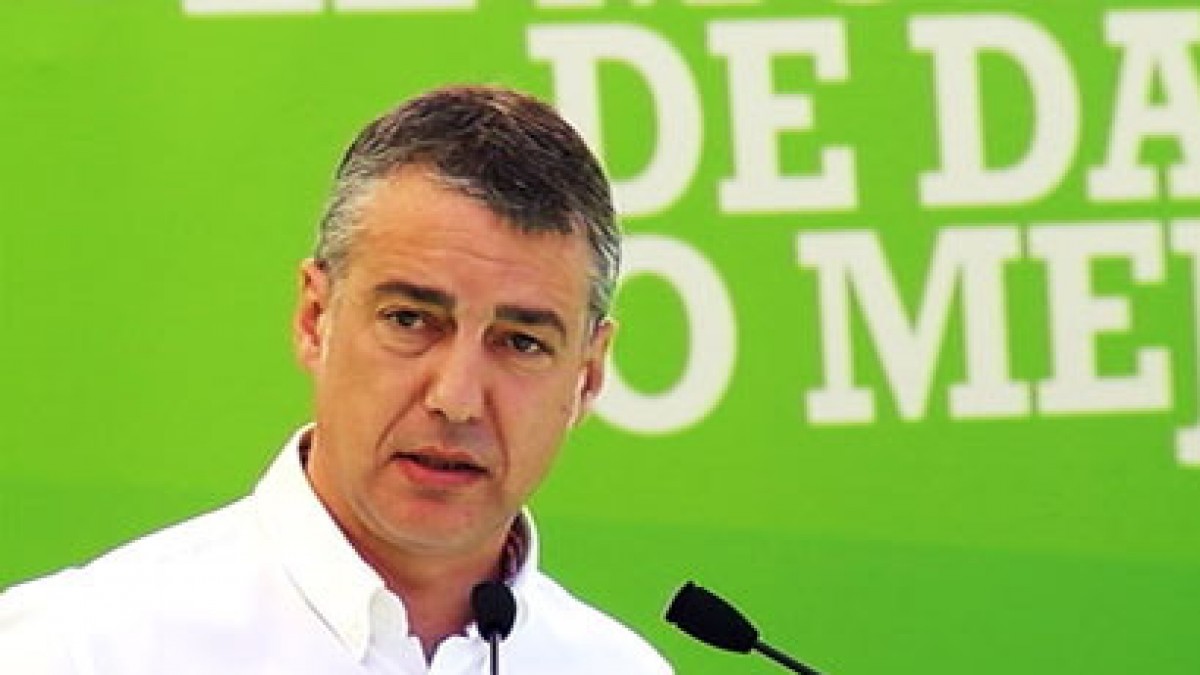 Acto en Donostia (Plaza Trinidad): Iñigo Urkullu