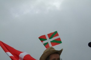Alderdikideak bildurik Ikurriñaren pesta-rentzat, Uztailaren 14an, Larrun-eko kaskoan, Iparr