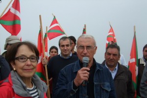 Alderdikideak bildurik Ikurriñaren pesta-rentzat, Uztailaren 14an, Larrun-eko kaskoan, Iparr