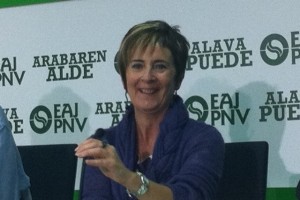 Arantxa Tapia EAJ-PNVk 2011ko hauteskunde orokorrerako hauteskunde egitaraua aurkezten