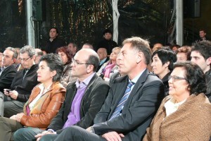Iñigo Urkullu, Arantxa Tapia y Joseba Egibar en Eibar
