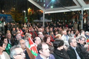 Iñigo Urkullu, Arantxa Tapia y Joseba Egibar en Eibar