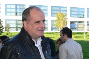 Arantxa Tapia, Joseba Egibar e Iñigo Urkullu en Miramon