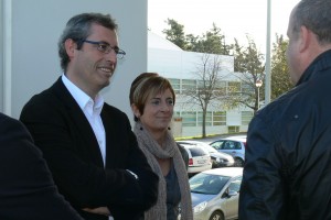 Arantxa Tapia, Joseba Egibar e Iñigo Urkullu en Miramon