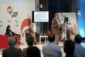 Iñigo Urkullu en la jornada sobre el Buen Gobierno. Donostia