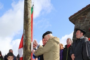 Andoni Ortuzar en Bizkargi en la víspera de Aberri Eguna