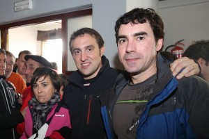Andoni Ortuzar en Larrabetzu en la víspera de Aberri Eguna