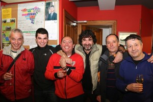 Andoni Ortuzar en Larrabetzu en la víspera de Aberri Eguna