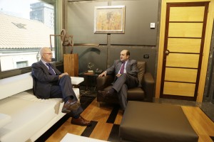 Reunión Josep Antoni Duran i Lleida y Andoni Ortuzar