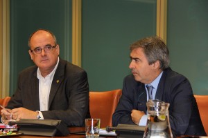 Reunión EAJ-PNV y PSE-EE en el Parlamento Vasco