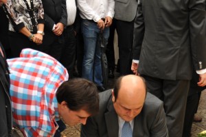 Andoni Ortuzar, Joseba Aurrekoetxea eta Koldo Zarraga 2013.eko Diadan