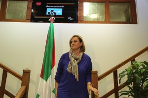 Itxaso Atutxa en el Batzoki de Deusto