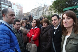 Milaka pertsona manifestatu dira Bilbon giza eskubide, konponbidea eta bakearen alde