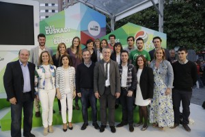 Izaskun Bilbao, Iñigo Urkullu, Andoni Ortuzar Barakaldoko ekitaldian