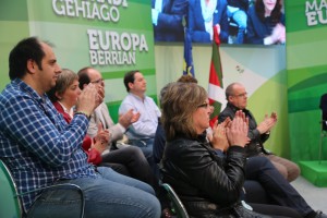 Izaskun Bilbao, Iñigo Urkullu, Andoni Ortuzar Eibarreko ekitaldian