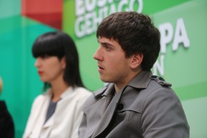 Izaskun Bilbao, Iñigo Urkullu, Andoni Ortuzar Eibarreko ekitaldian