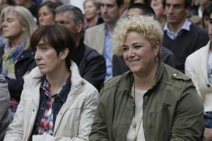 Izaskun Bilbao, Iñigo Urkullu, Andoni Ortuzar Eibarko ekitaldian
