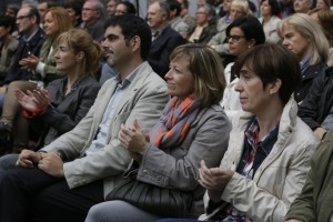 Izaskun Bilbao, Iñigo Urkullu, Andoni Ortuzar Eibarko ekitaldian