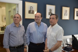 Andoni Ortuzar, Ramiro González eta Xabier Agirre Arabar Mendialdean
