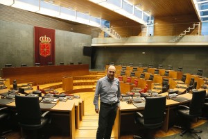 Manu Ayerdi,  EAJ-PNVren Napar Buru Batzarraren presidentea 