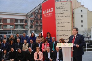 Presentación de la candidatura al ayto de Bilbao 2015 - Juan Mari Aburto