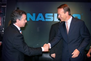 Urkullu y Magnus Bocker, presidente del Nasdaq