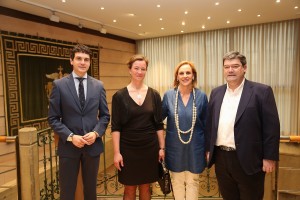 Itxaso Atutxa y Tina French Nielsen mantienen un encuentro en Sabin Etxea
