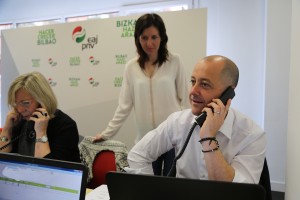 Puesta en marcha del call center de EAJ-PNV en Bizkaia