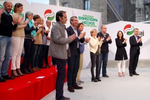 Bergarako mitina - Iñigo Urkullu, Joseba Egibar, Markel Olano,  Juanje Alberdi