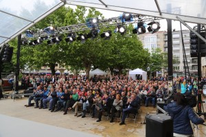 Durango. Aitziber Irigoras, Unai Rementeria, Iñigo Urkullu, Andoni Ortuzar. 