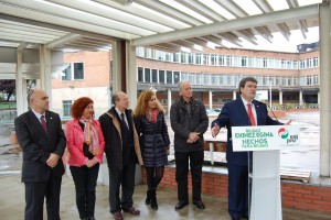 Juan Mari Aburto en la comisaria de Otxarkoaga