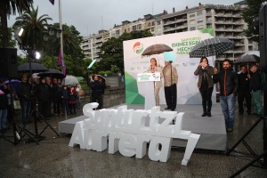 Santurtziko mitina - Aintzane Urkijo, Unai Rementeria, Itxaso Atutxa