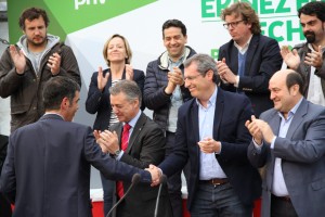 Donostiako mitina  - Eneko Goia, Markel Olano, Iñigo Urkullu, Andoni Ortuzar