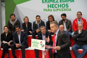 Donostiako mitina  - Eneko Goia, Markel Olano, Iñigo Urkullu, Andoni Ortuzar